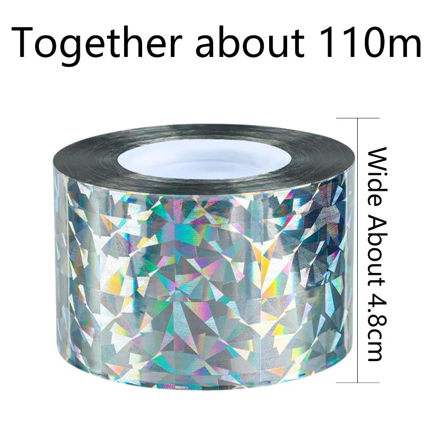 Reflective Bird Scare Tape, 2.4 or 4.8 cm Wide, 50–110 m
