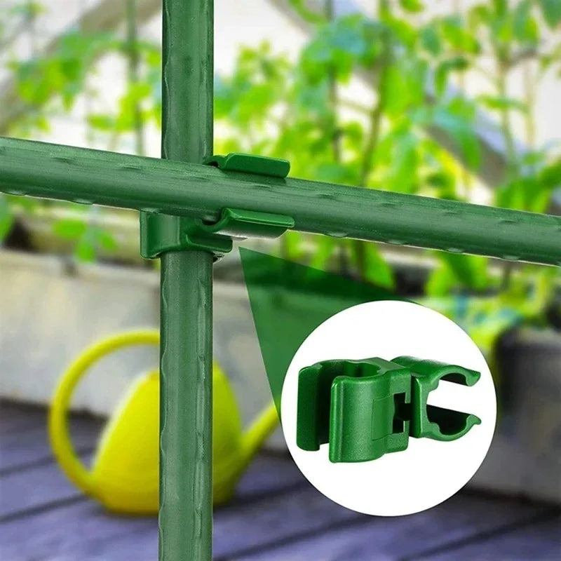 10 PCS Universal Plastic Clips Plant Support Fixed Connector Pillars Gardening 11mm Fixed Bracket Climbing Pergola Connector