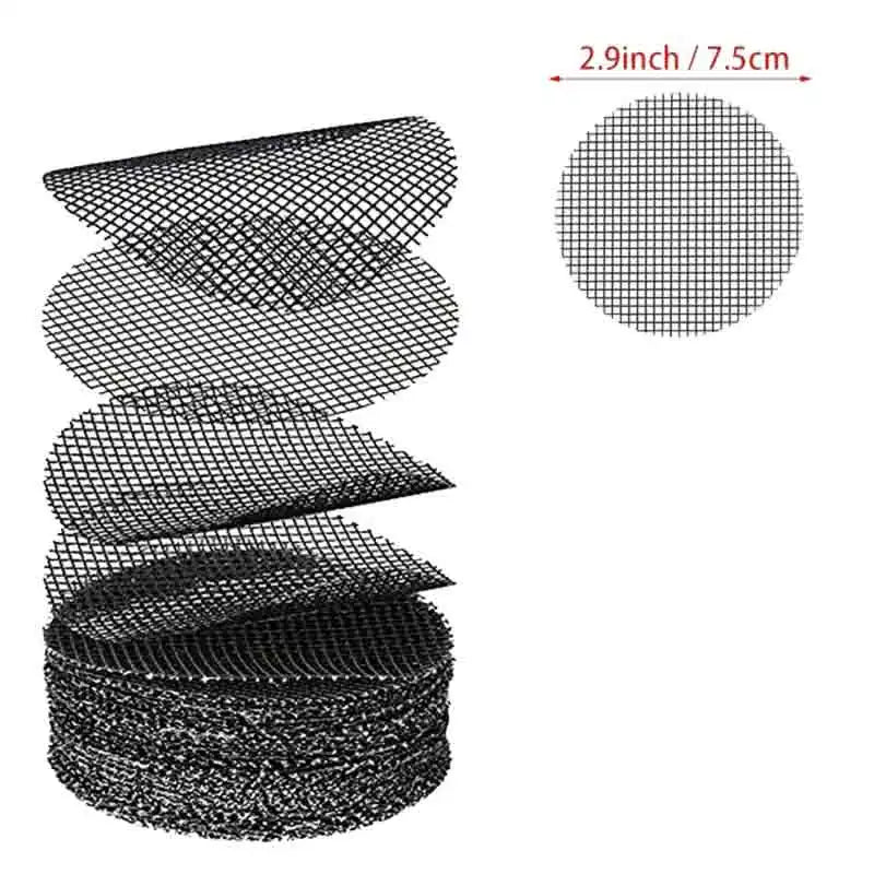 Square Fiberglass Pot Drainage Mesh, 5–10 cm, 50–300 Pack