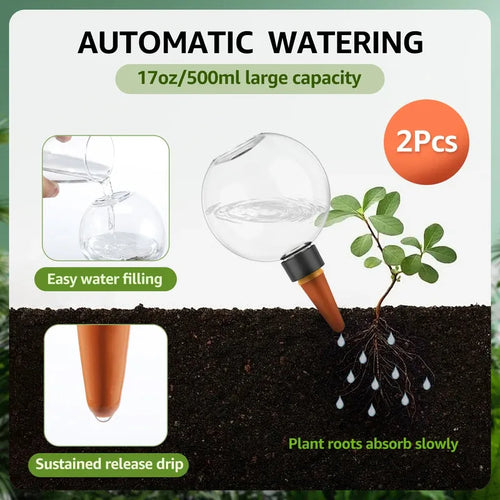 2/4One Pack500mlAutomatic Watering Ball | Plant Self-Irrigation Drip System