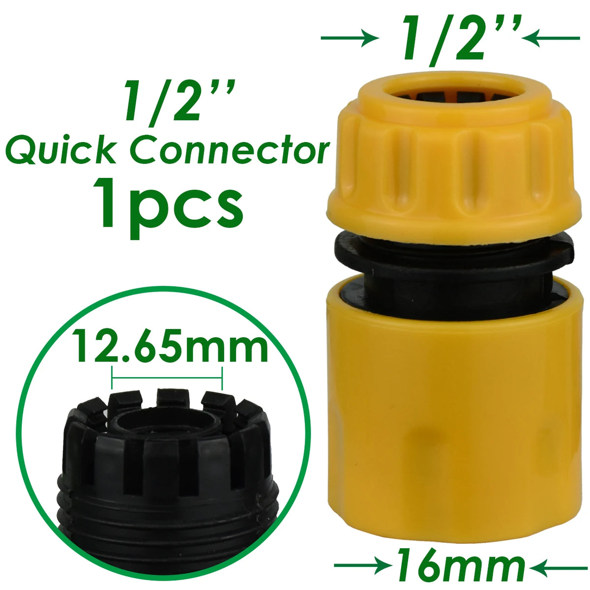 KESLA 1 3/4 1/2 inch Garden Water Hose Quick Connector Pipe Extension Coupler Fitting 25 20 16mm Repair Joint Irrigation System