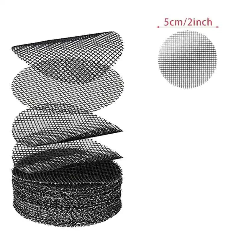 Square Fiberglass Pot Drainage Mesh, 5–10 cm, 50–300 Pack