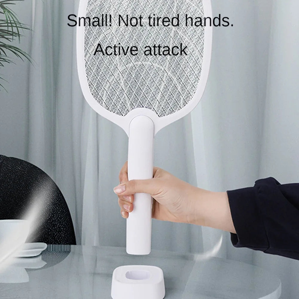 Mosquito Killer Lamp USB Rechargeable Electric Foldable Mosquito Killer Racket Fly Swatter Repellent Lamp Zapper Insects Racket