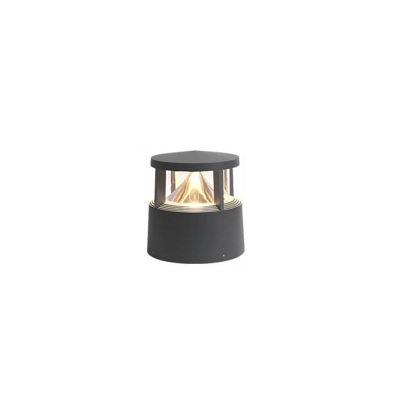 Lampe d'extérieur moderne et créative cylindrique à 1 lampe pour pelouse 