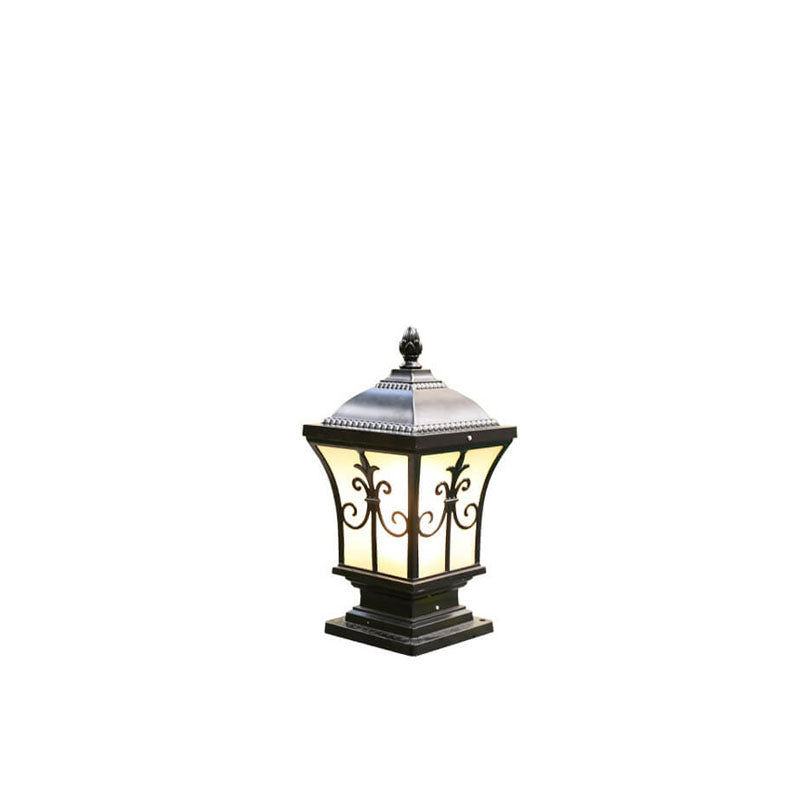 Modern Vintage Waterproof Patio Solar Outdoor Column Head Light