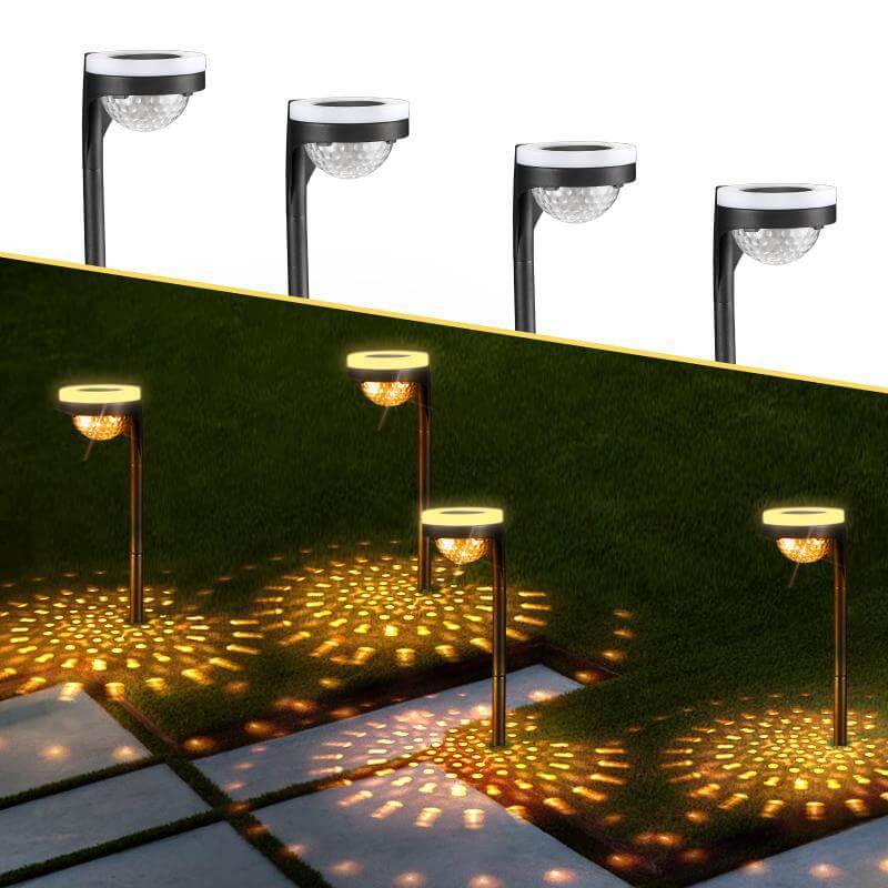 Up Down Illuminated Water Drop Projection Solar Outdoor Lawn LED Garden Ground Insert Landscape Light