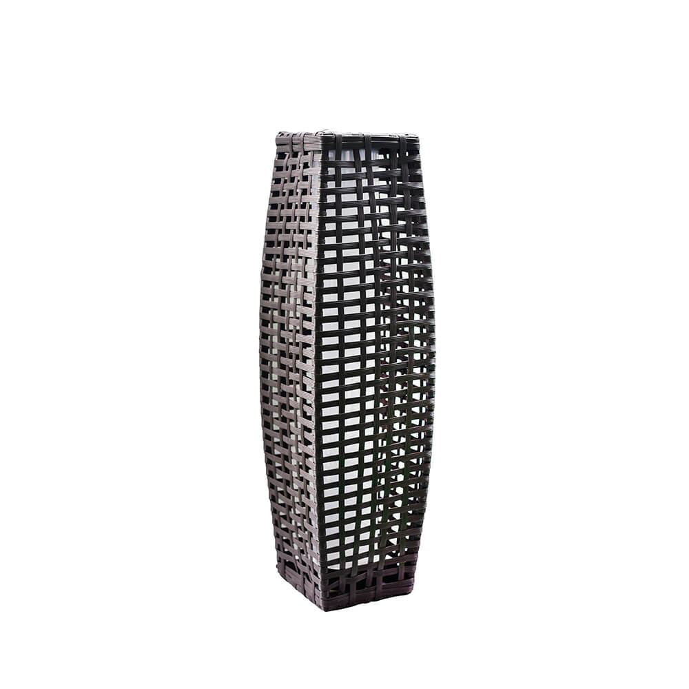 Solar Modern Minimalist Cylinder Openwork LED Outdoor Landscape Light