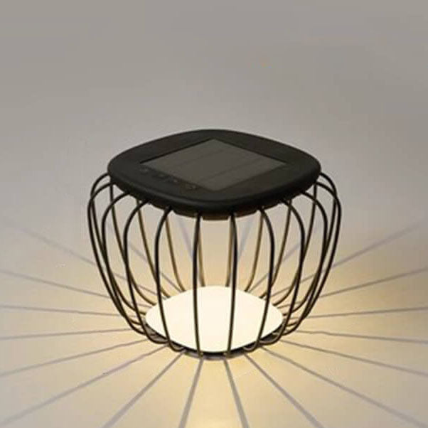 Solar Creative Minimalist PE Cage Decoration LED Outdoor Landscape Light