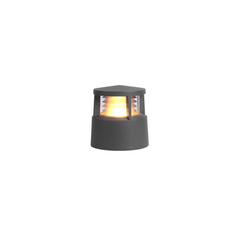 Lampe d'extérieur moderne et créative cylindrique à 1 lampe pour pelouse 