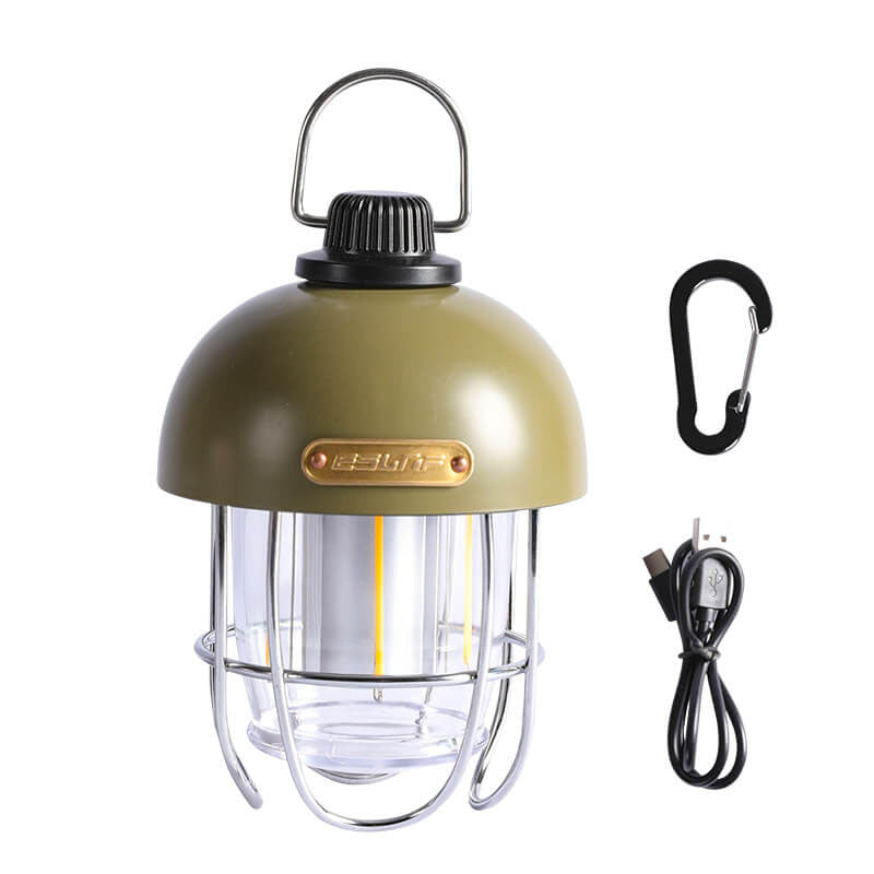 Modern Iron Portable Mushroom Shaped Camping LED Outdoor Light