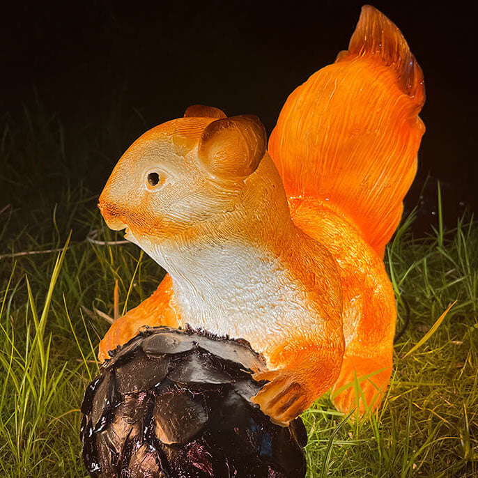 Outdoor Waterproof Resin Squirrel LED Lawn Landscape Light