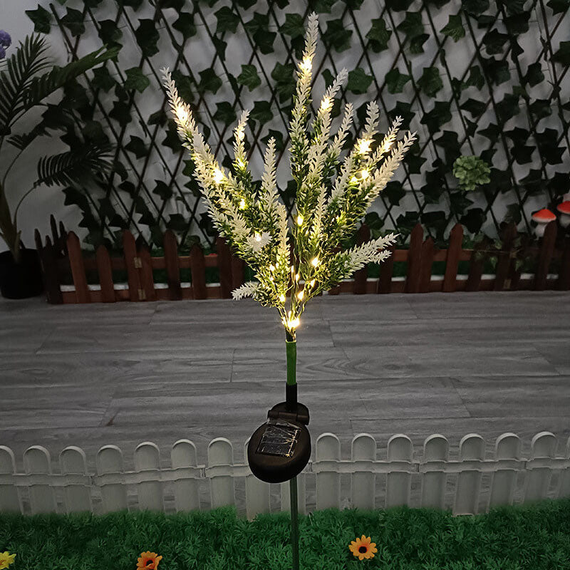 Solar Modern Garden Simulation Flower-Shaped LED Ground Plug Outdoor Light