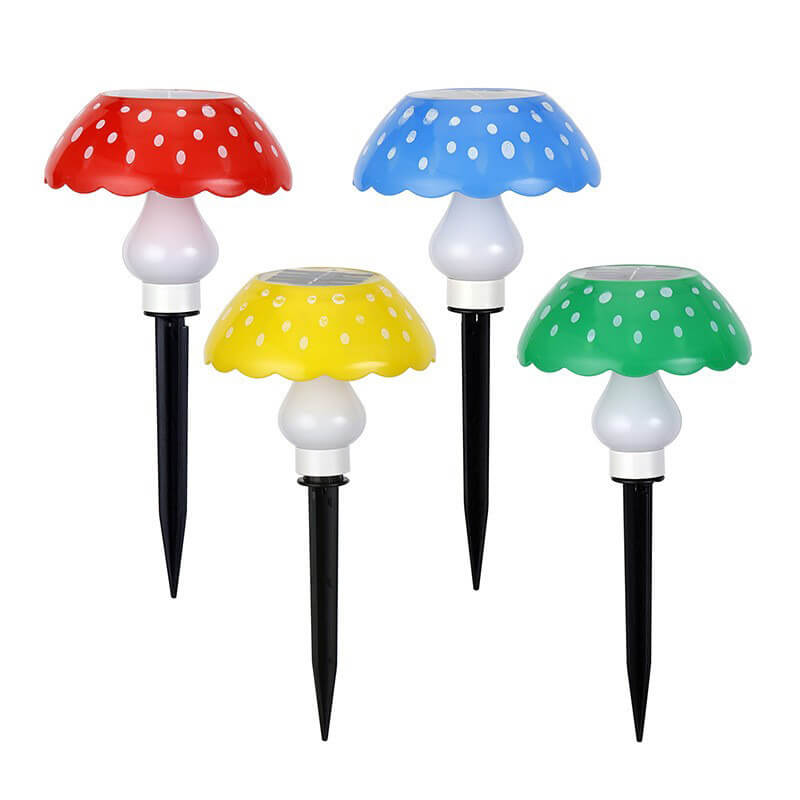 Solar Modern Creative ABS Mushroom LED Outdoor Landscape Light