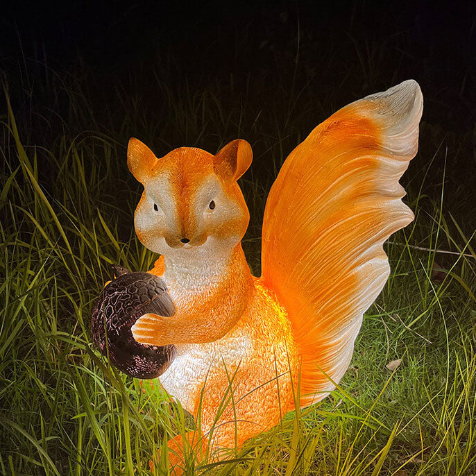 Outdoor Waterproof Resin Squirrel LED Lawn Landscape Light