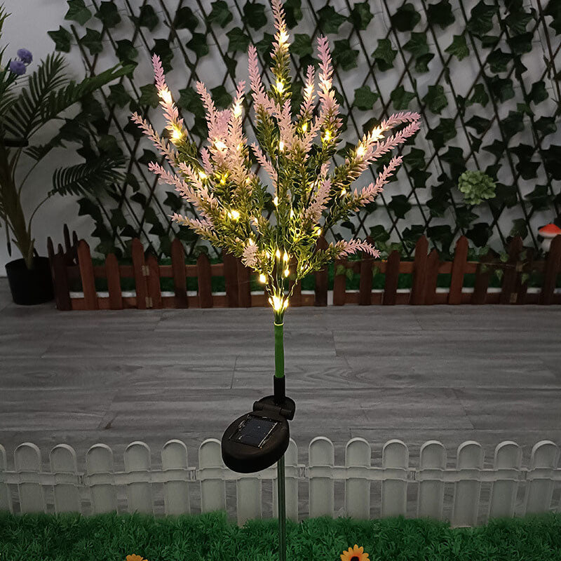 Solar Modern Garden Simulation Flower-Shaped LED Ground Plug Outdoor Light