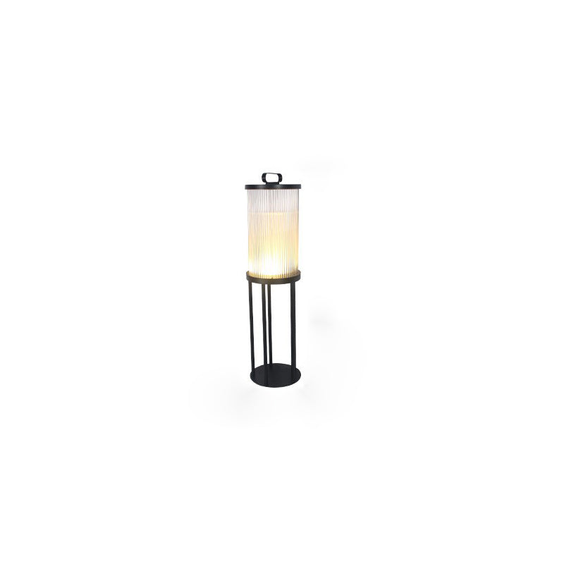 Modern Simplicity Cylinder Glass Stainless Steel 1-Light Landscape Light For Outdoor Patio