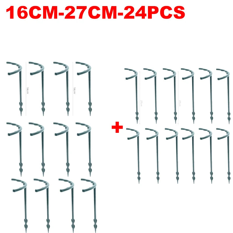 T-Shaped Plastic Plant Support Brackets, 16 or 27 cm