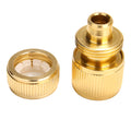 Brass-Coated Hose Adapter, 1/2" Quick Connect Swivel Connector Garden Hose Coupling Systems for Watering Irrigation