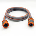 2m/6.56ft Quick Connect Garden Hose - 1/2 Inch Extension with Shower Nozzle for Watering, Pet & Car Washing
