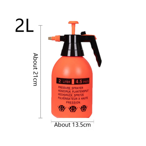 2 L Pressure Watering Can with Mist Nozzle, 1 or 2 Pack