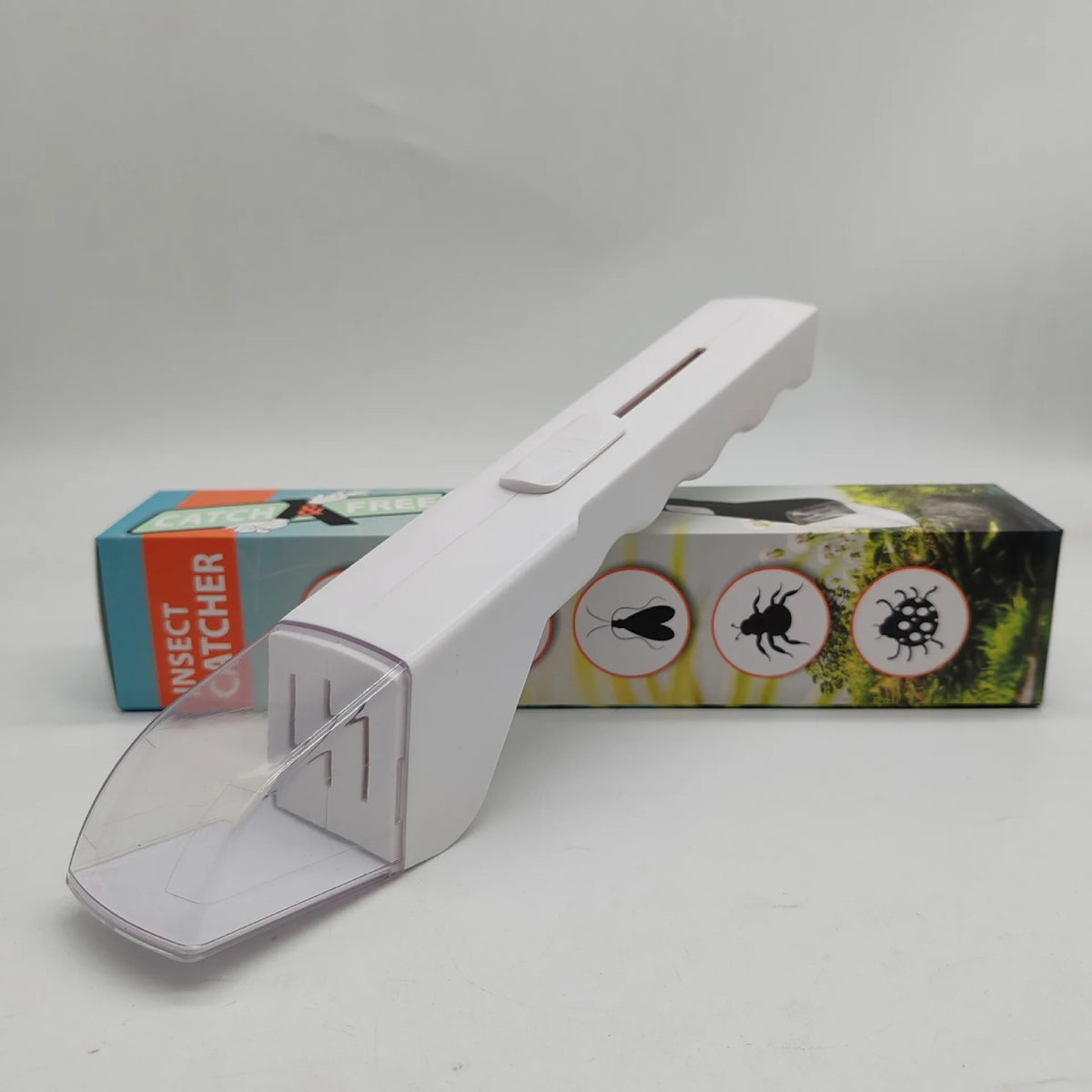 Handheld Insect Catcher Portable Transparent Insect Trap Outdoor Exploration Insect Observation Box Bug Clip Safe Capture Tool