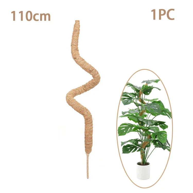 Gardening Coconut Stick Green Pot Fixed Plant Climbing Cane Flower Support Coconut Climbing Cane Moss Rod 1pc