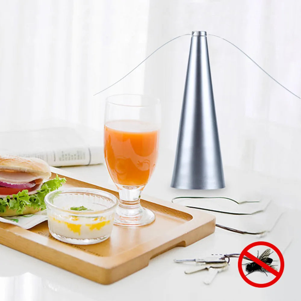 Fly Fans for Tables, Bug Fans with Holographic Blades, Keep Flies Away from Picnic, BBQ, Restaurant, Party, Indoor and Outdoor