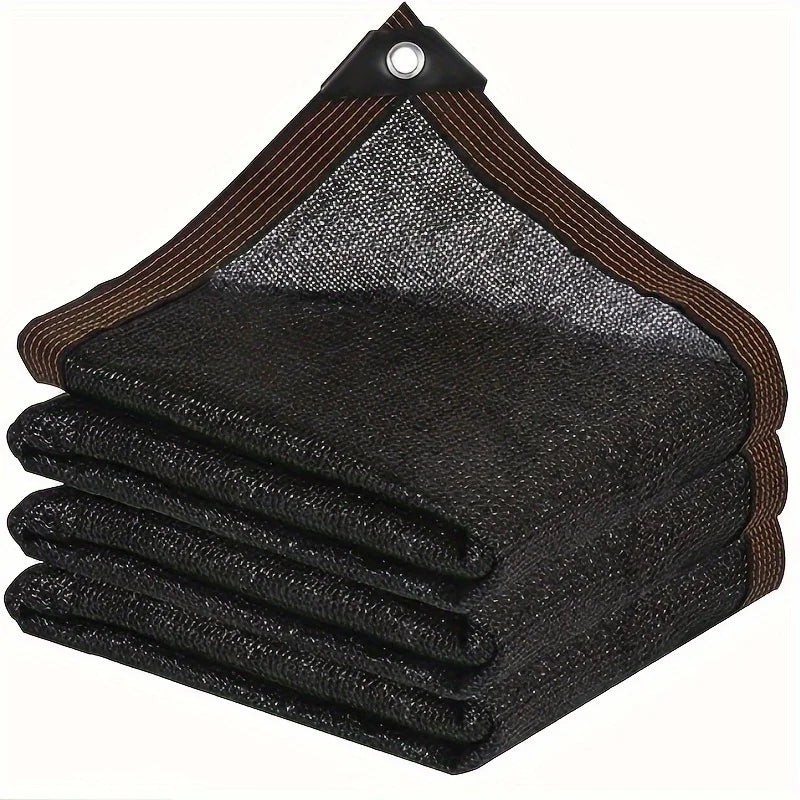 Black Sunshade Net - High-Density Polyethylene Mesh, Suitable for Greenhouses, Terraces, Plants, Pavilions, and Porches