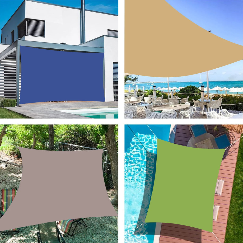Shade Sail Canopy for Patio and Garden, Multiple Sizes and Colors