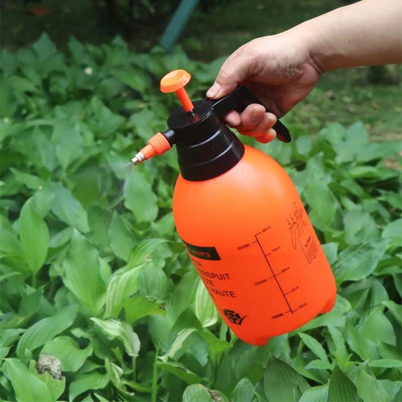 2 L Air-Pressure Watering Can for Plants, White or Orange