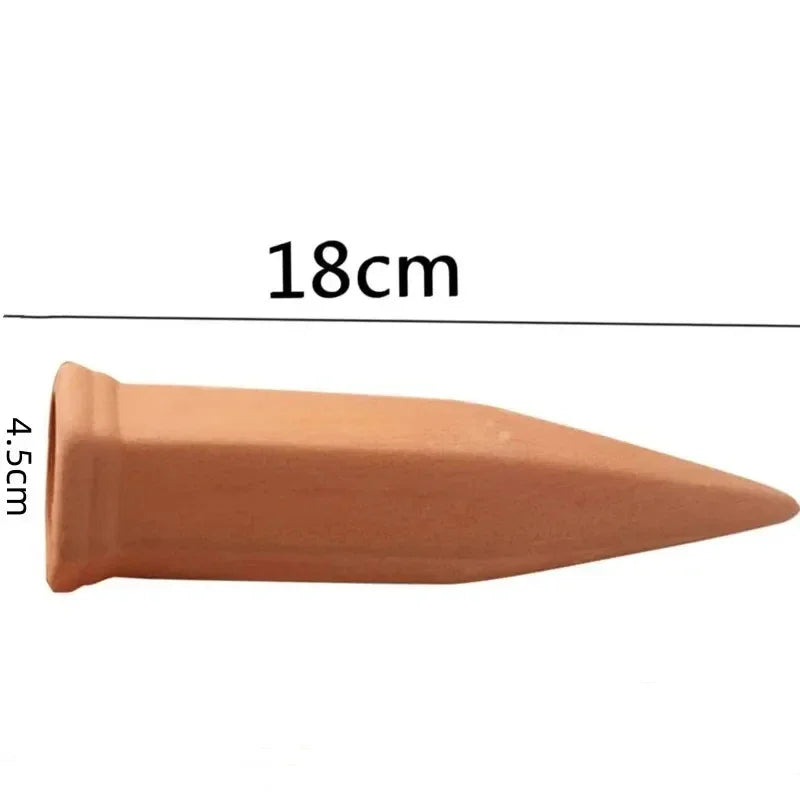 Terracotta Self Watering Plant Stakes 2 Pack Auto Irrigation Tools for Indoor Outdoor Potted Plants