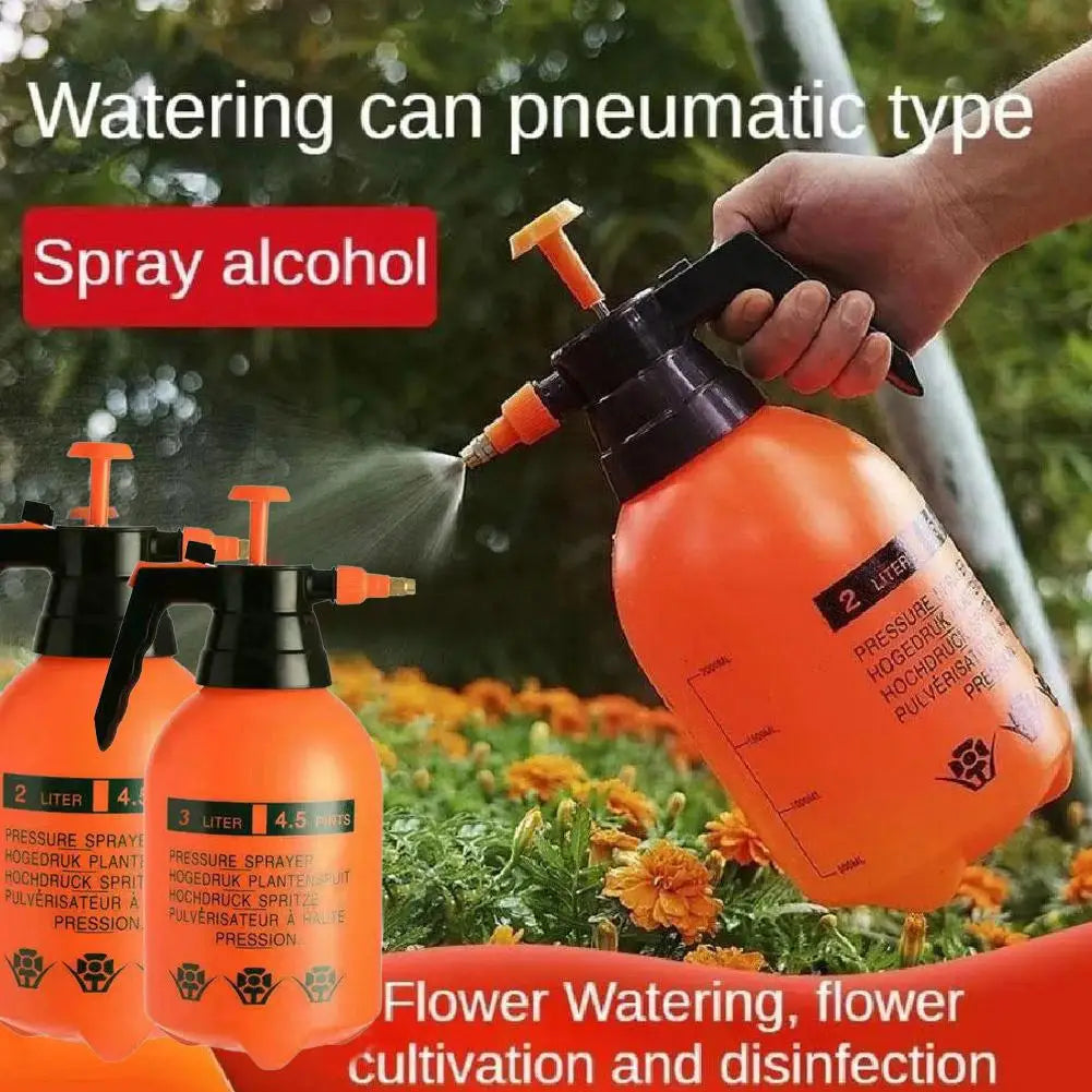 0.8/1.5/2/3L Garden Pressure Sprayer Portable Hand Pump Sprayer Watering Can with Adjust Nozzle for Garden Lawn, 2 Spray Mode