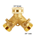 Copper Pipe Connection Brass Faucet Tap Faucet Splitter Garden Watering Fittings Tool 3/4 Inch Connector Piping Adapter Supplies