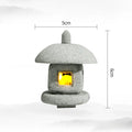 Mini Pagoda Lantern Light Garden Statue Micro Landscape Fish Tank Zen Yard Aquarium Bonsai Zen Garden Home Outdoor Decorations