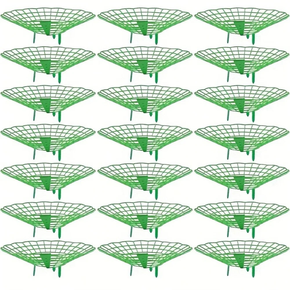 20/50Pcs Heavy-Duty Garden Support Frame with 3- Sturdy Design Open Grid Drainage System Strawberry & Watermelon Planting Rack