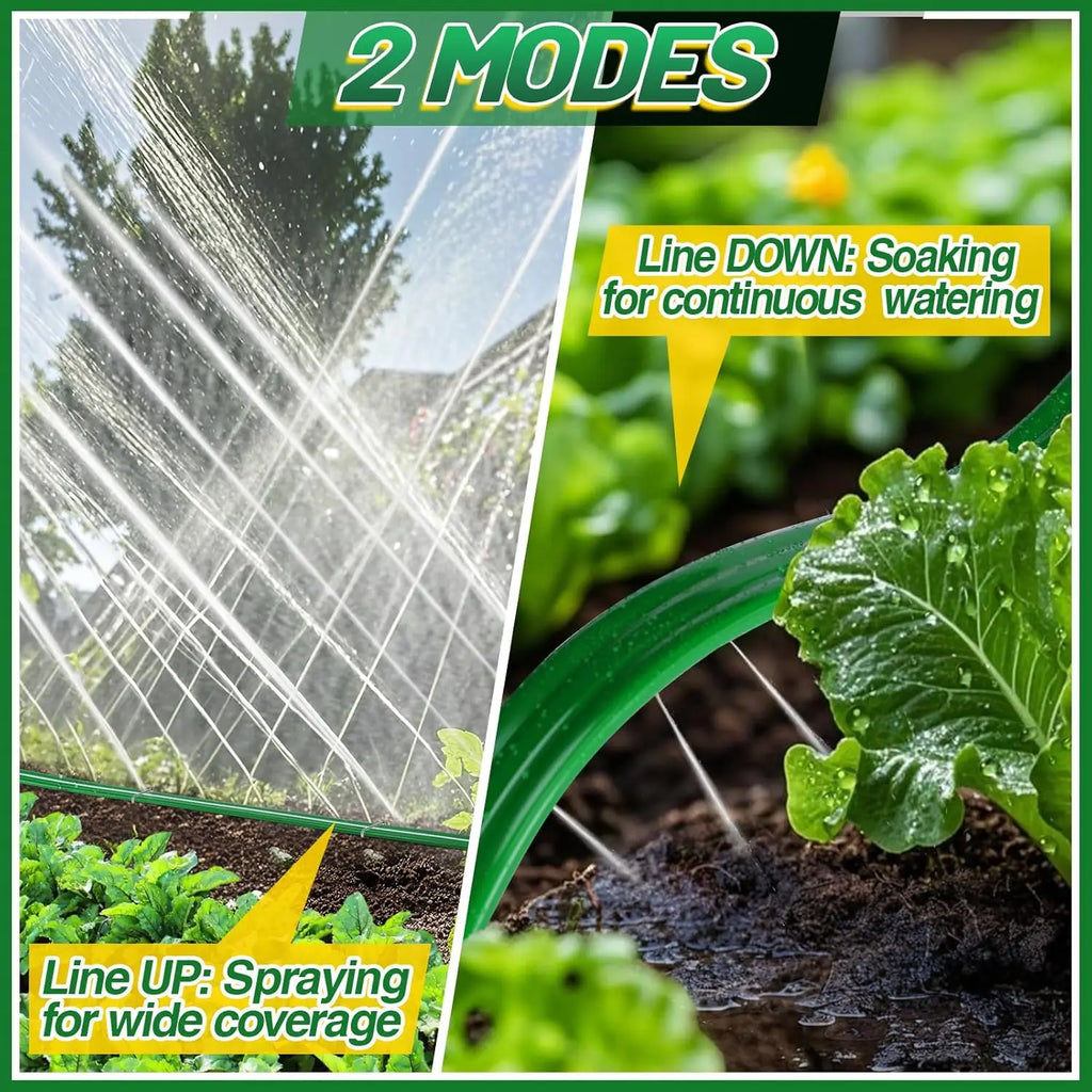1PCS Multi-Directional Sprinkler Soaker Hose Durable Flat Water Saving Irrigation Tubing for Garden Lawn Plant Watering