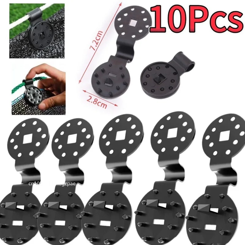 Shade Cloth Lock-Grip Clips, Black, 5–100 Pack