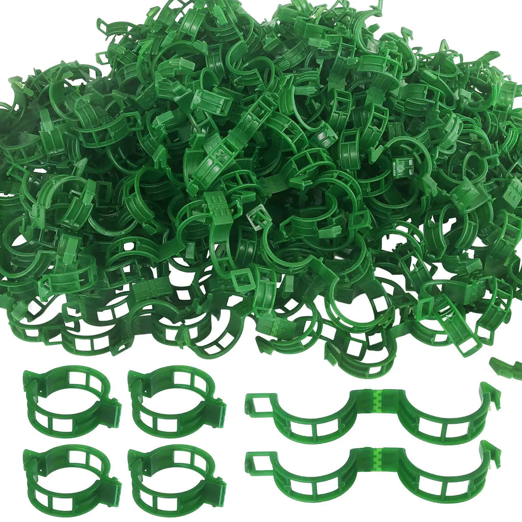 Plastic Plant Support Clips for Tomatoes and Vines, 100 or 300 Pack