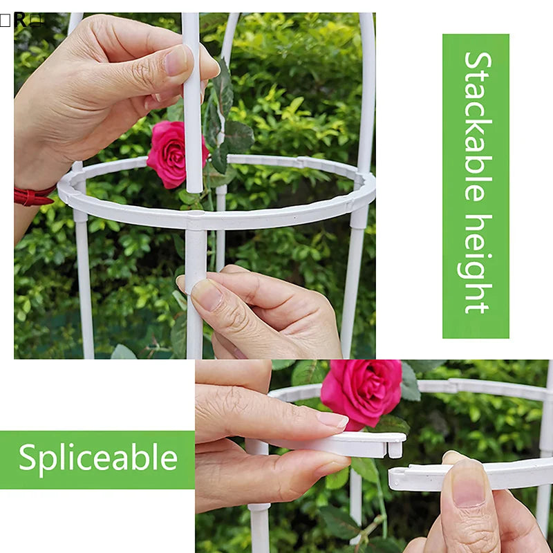 DIY Flower Vine Climbing Plant Bracket Garden Tomato Planter Bracket Plant Booster Planter Protector Stand