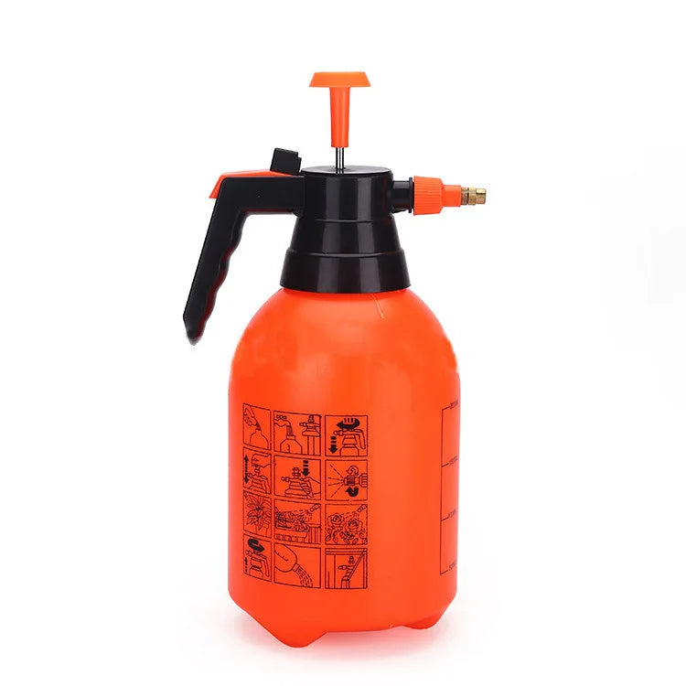 2 L Air-Pressure Watering Can for Plants, White or Orange