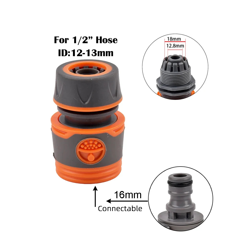 1-Pcs 1/2" 3/4" 1" Garden Hose Quick Connect Adapters -EU BPS Threaded Fittings for Faucets, Spray Guns & Watering Systems