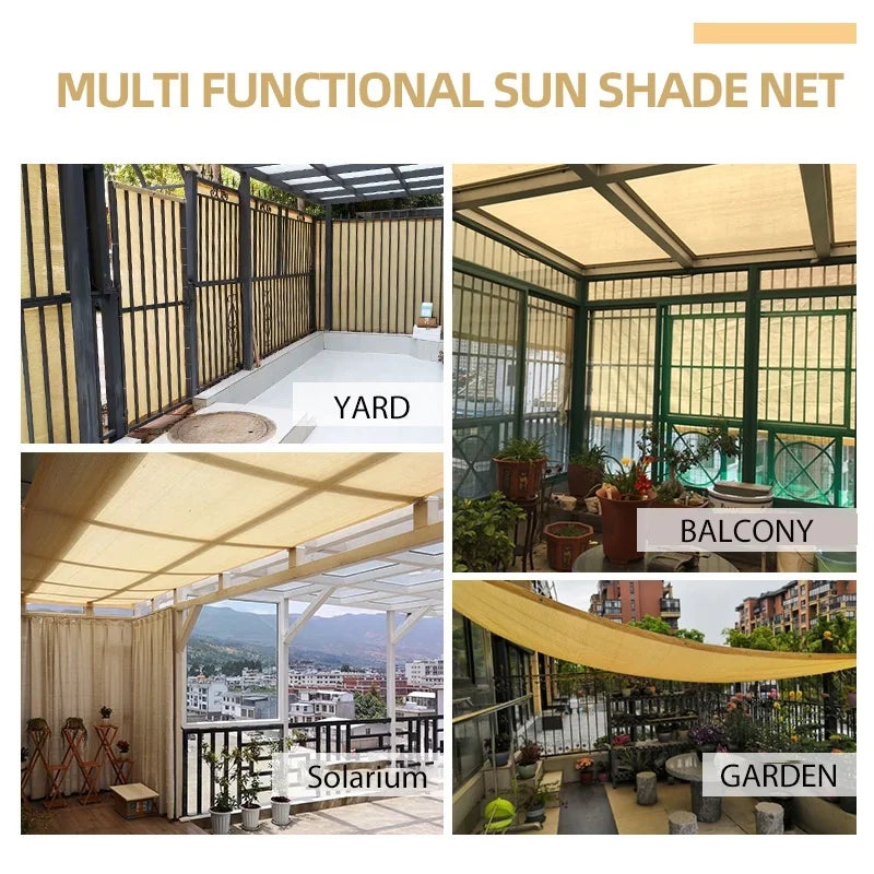 HDPE Garden Shade Net, 75–80% Shade, Multiple Sizes