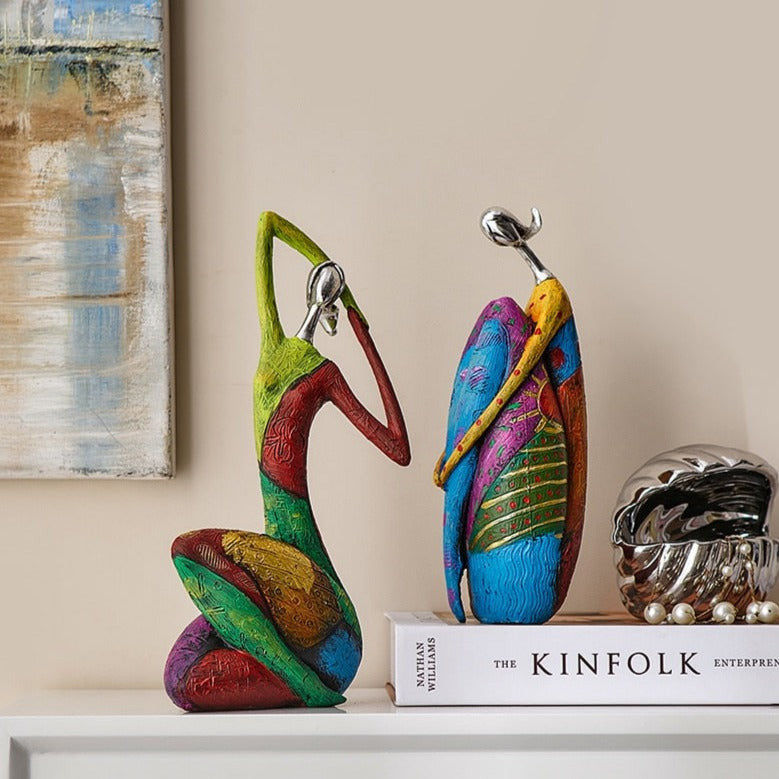 ArtZ® Abstract Colorful Women Sculptures