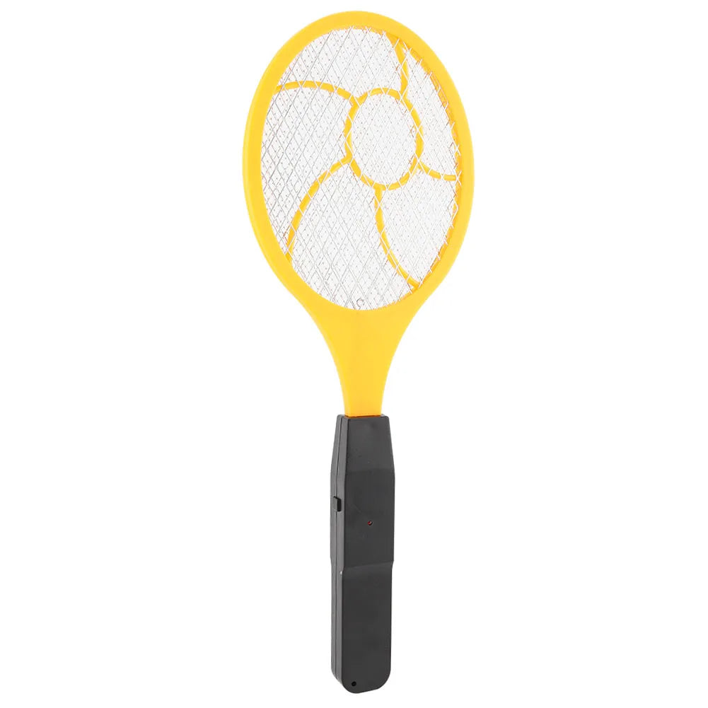 Battery Electric Fly Swatter, 3-Layer Net, Yellow or Blue