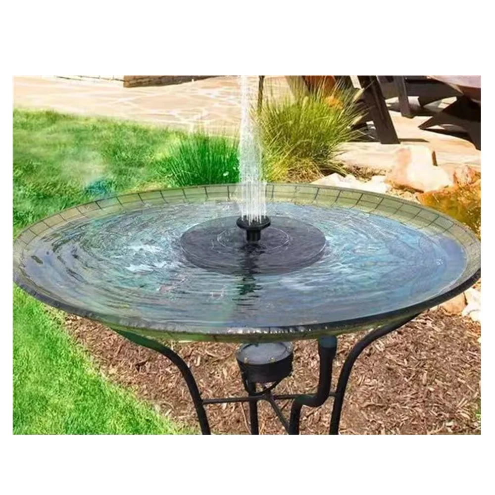 Waterfall Fountain Mini Solar Water Fountain Pool Pond Garden Decoration Outdoor Bird Bath Solar Powered Fountain Floating Water