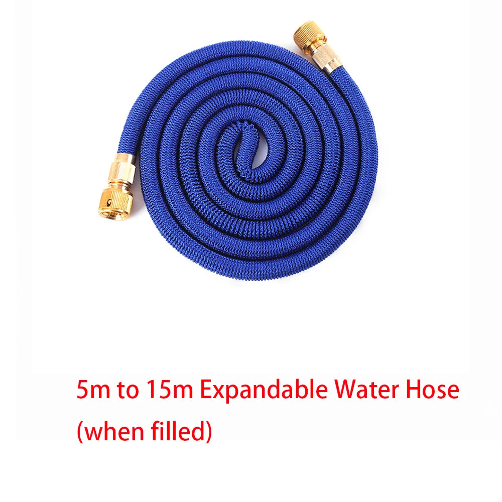 3X Telescopic TPE Water Hose Copper Plated Garden Hose for Car Wash Magic Telescopic Flexible Pipe Home Outdoor Watering