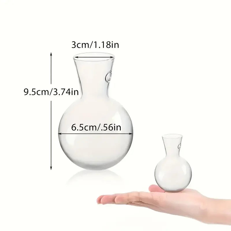 Creative Semi Circular Class Wall Mounted Vase Flower Plate Plant Hydroponic Aquarium Wall Fish Tank Aquarium Home Decoration