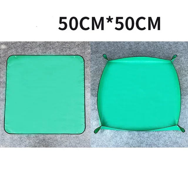 Waterproof Repotting Mat with Corner Locks, 50–100 cm