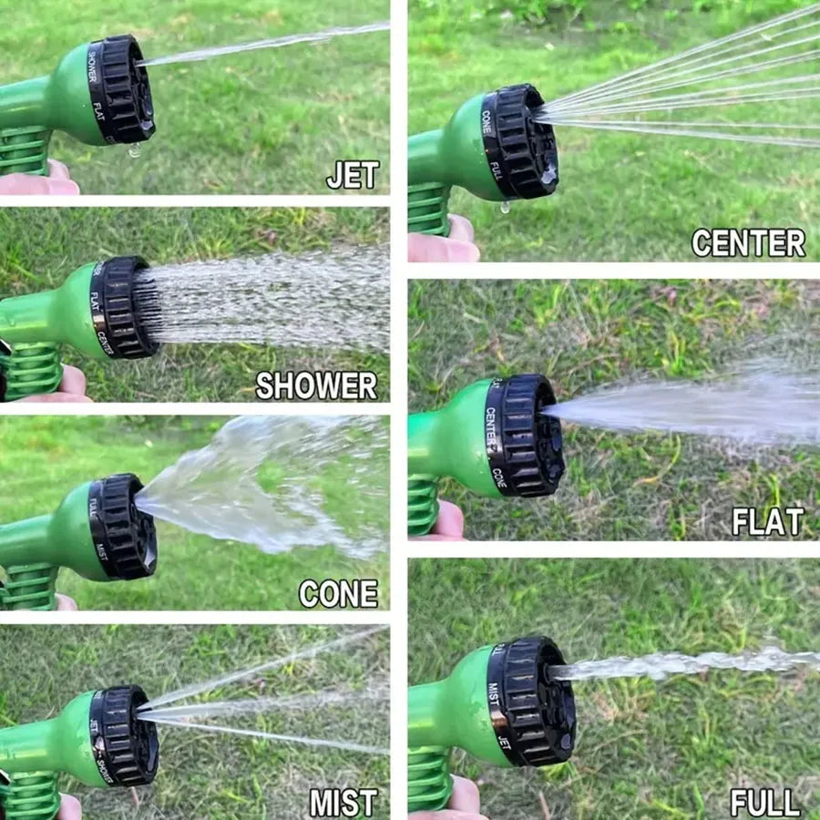 25FT-200FT Multi-functional Garden Hose, Retractable Hose, High Pressure Car Wash, Home Sprinkler, Traditional Garden Rinse