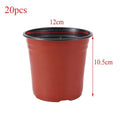 Plastic Nursery Pots with Drainage, 9, 10 or 12 cm, 20 or 50 Pack